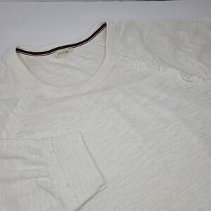 Pilcro by Anthropologie Ivory Sweater Ruffle Fall Cozy Autumn Size Xl (see desc)